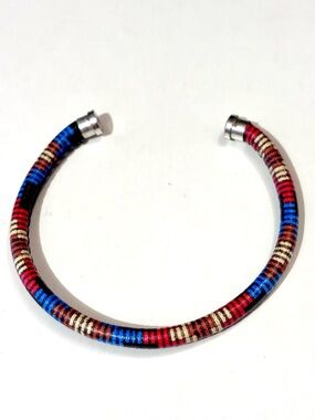 Brighton Color Clique Cord Striped Red, blue etc. Holds Clique ornaments Retired